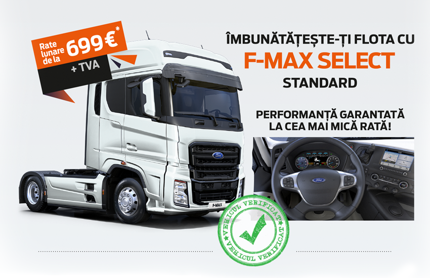 F-MAX USED SELECT STANDARD de la doar 699 € / lună + TVA